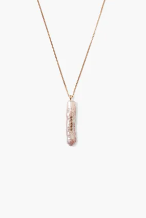 14k Haena Necklace Pink Pearl