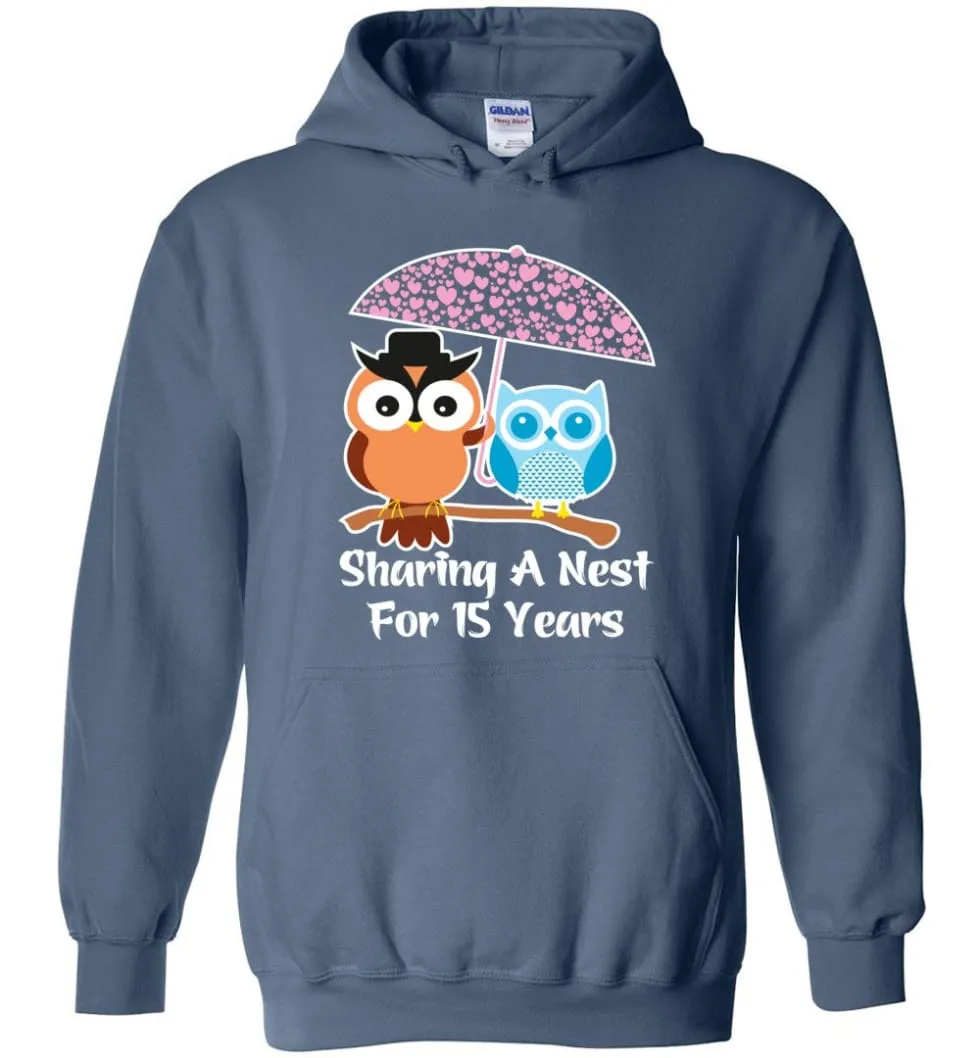 15 Years Wedding Anniversary Gifts Valentine's Day Hoodie