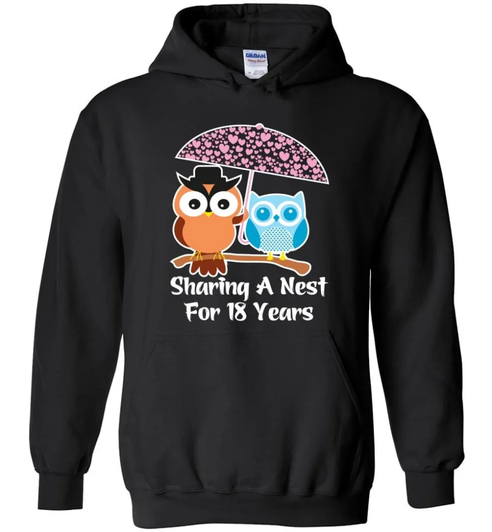 18 Years Wedding Anniversary Gifts Valentine's Day Hoodie