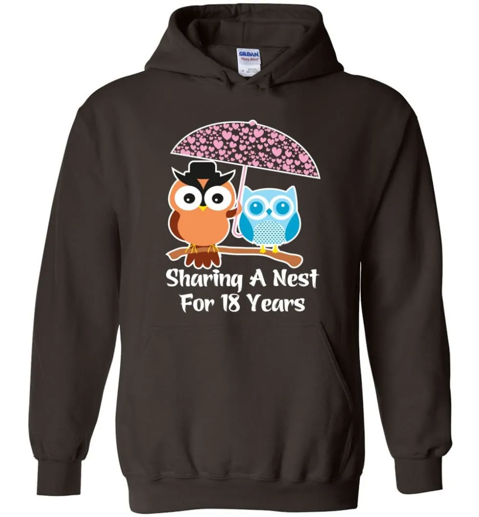 18 Years Wedding Anniversary Gifts Valentine's Day Hoodie