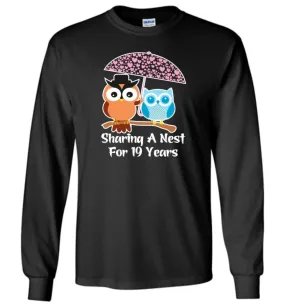 19 Years Wedding Anniversary Gifts Valentine's Day Long Sleeve T-Shirt