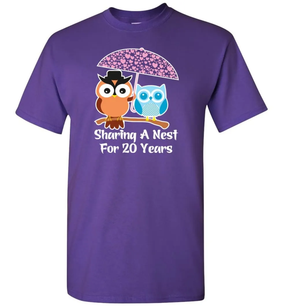 20 Years Wedding Anniversary Gifts Valentine's Day T-shirt