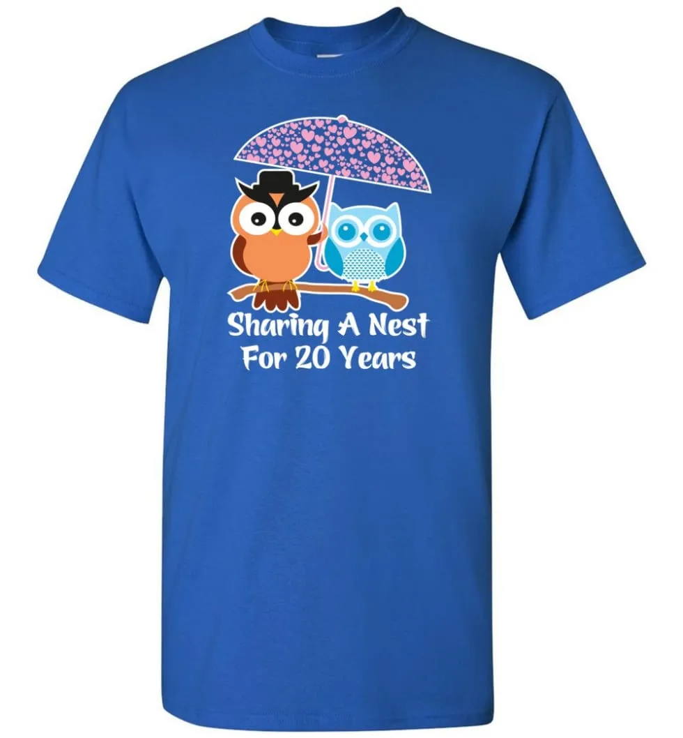 20 Years Wedding Anniversary Gifts Valentine's Day T-shirt