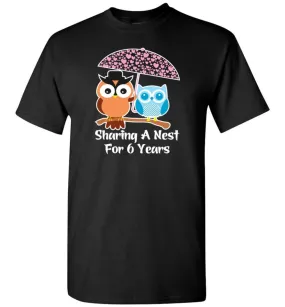 6 Years Wedding Anniversary Gifts Valentine's Day T-shirt