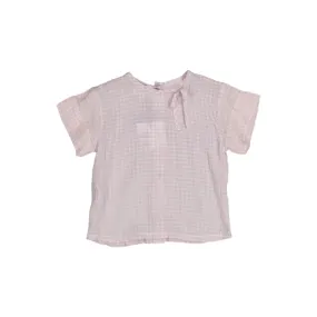 9005-BABY TOP TIE-Vichy Soft Pink