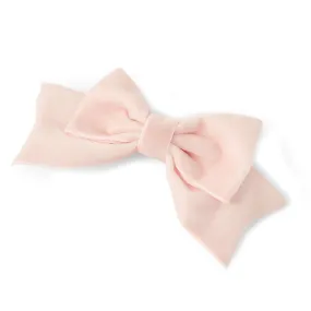 Accessorize London Girl's Pink Hair Velvet Bow Barette