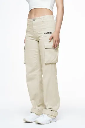 Arlia Wide Cargo Pants Espresso