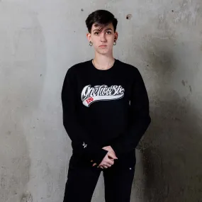 Baseball Logo Crewneck (Black/Fair Wear)