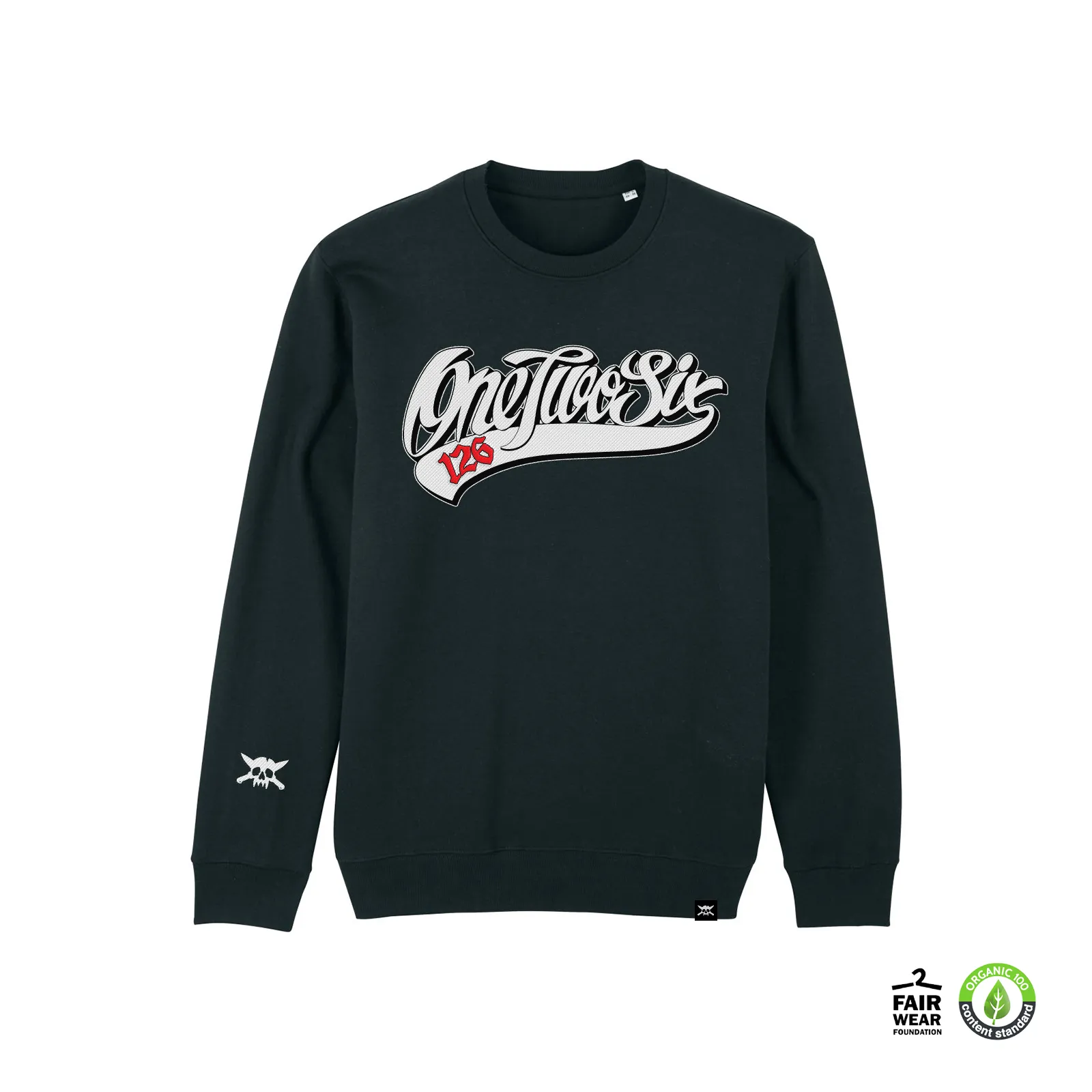 Baseball Logo Crewneck (Black/Fair Wear)