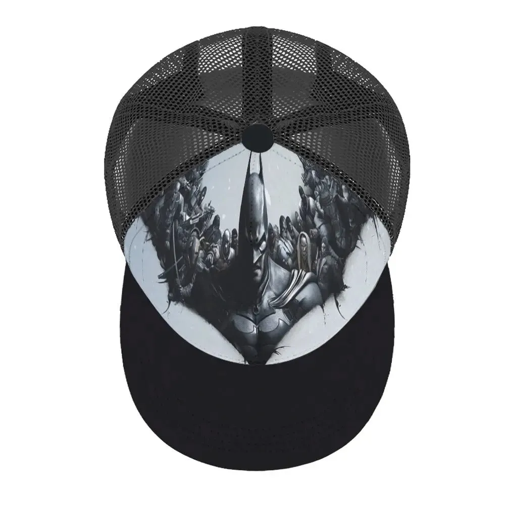 Batman Baseball Cap Flat Rear Hollow GOTHAM-Inspired Batman Baseball Cap - Flat Rear Design with Hollow Detail