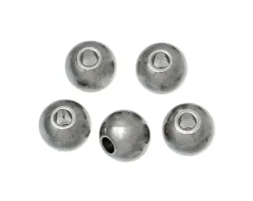 Bead, Metal - 6mm Stainless Steel aprx 10