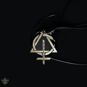 Behemoth 'CONTRA - No God Reigns Over Me' cut brass necklace