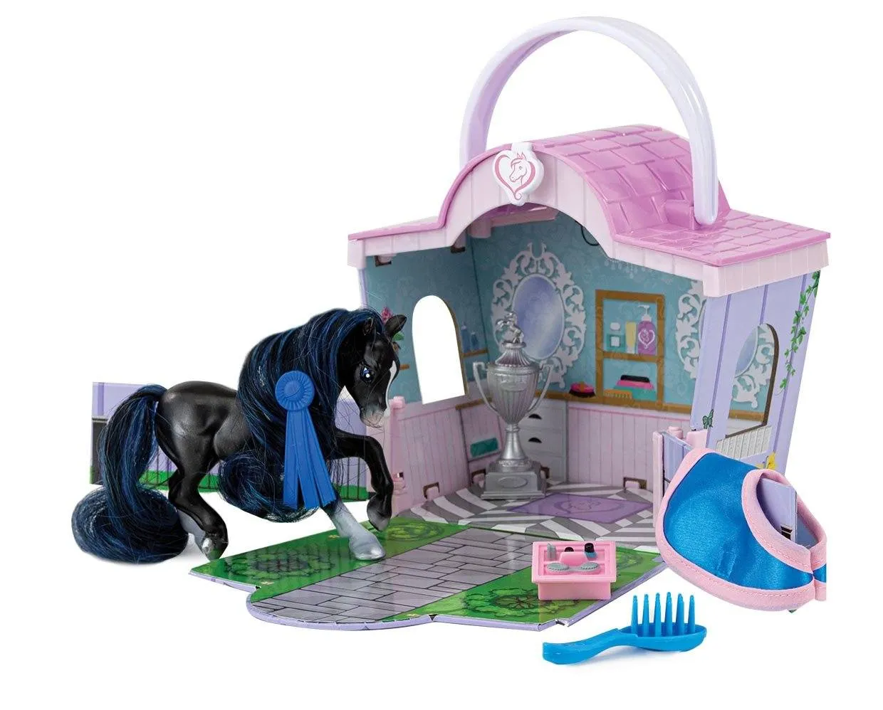 Breyer Little Beauties Playset Shimmer Grooming Salon - TBAMB7431