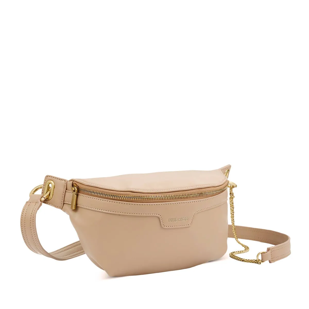 Brooklyn Crossbody Recycled Vegan Belt Bag in Sand