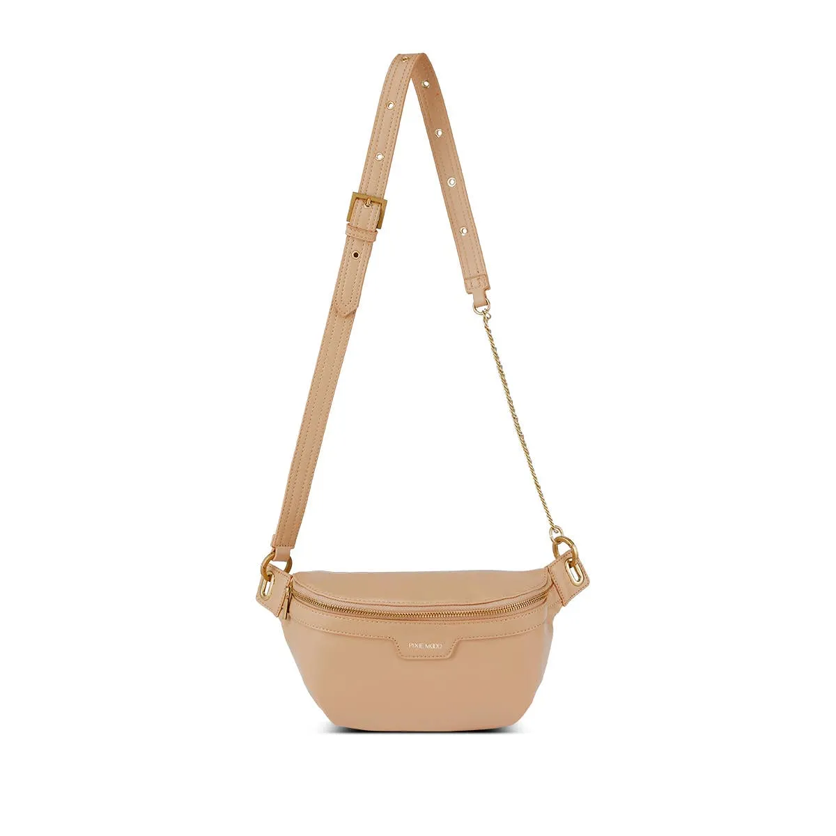 Brooklyn Crossbody Recycled Vegan Belt Bag in Sand