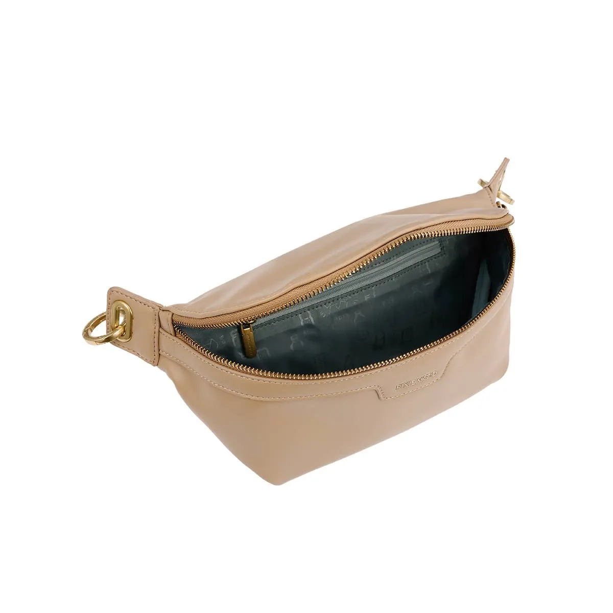 Brooklyn Crossbody Recycled Vegan Belt Bag in Sand