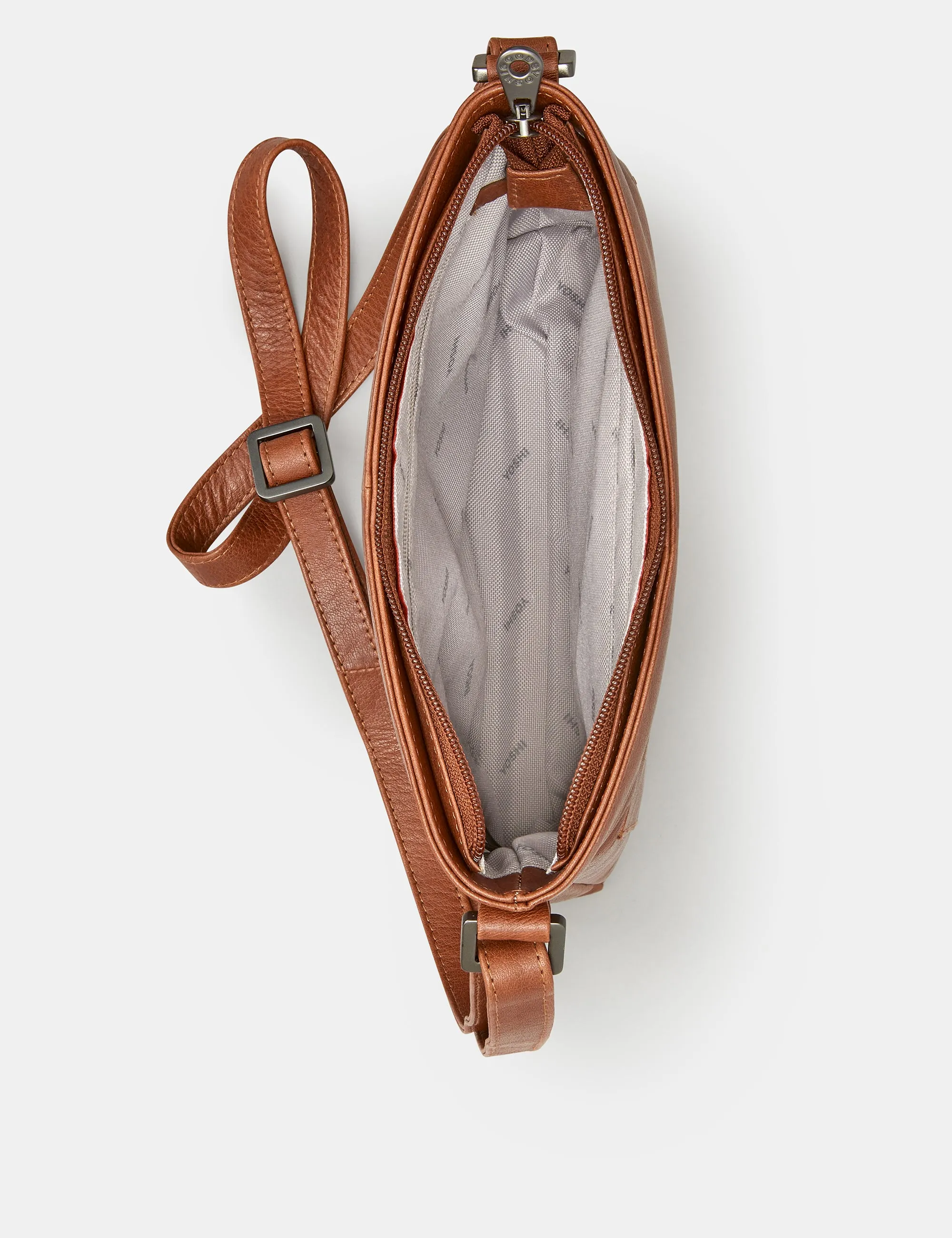 Bryant Brown Leather Cross Body Bag