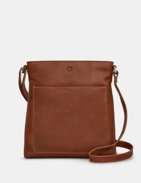 Bryant Brown Leather Cross Body Bag