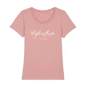 Café del Mar Ibiza White Logo Women's Iconic Fitted T-Shirt