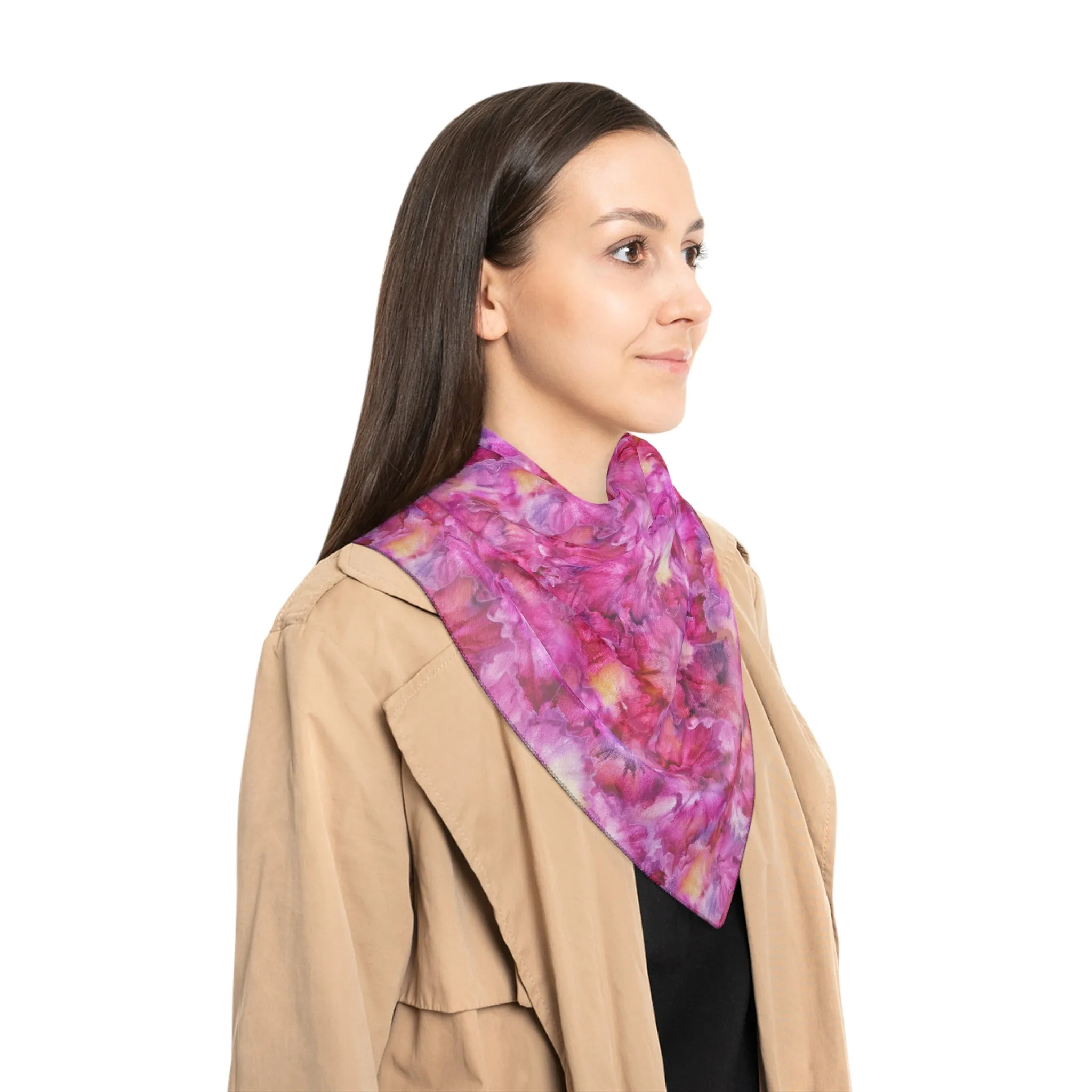 Chiffon Scarf - Sunset Blush Print