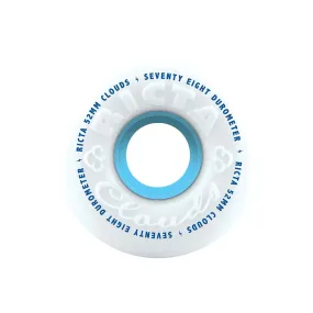 Clouds 78a Wheels 52MM (White/Blue)