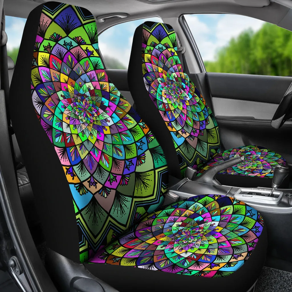 Colorful Mandala Car Seat Covers