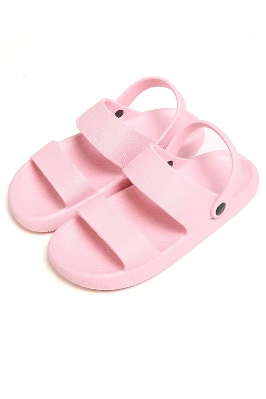 Comfy Heel Strap Cloud Slides Sandals