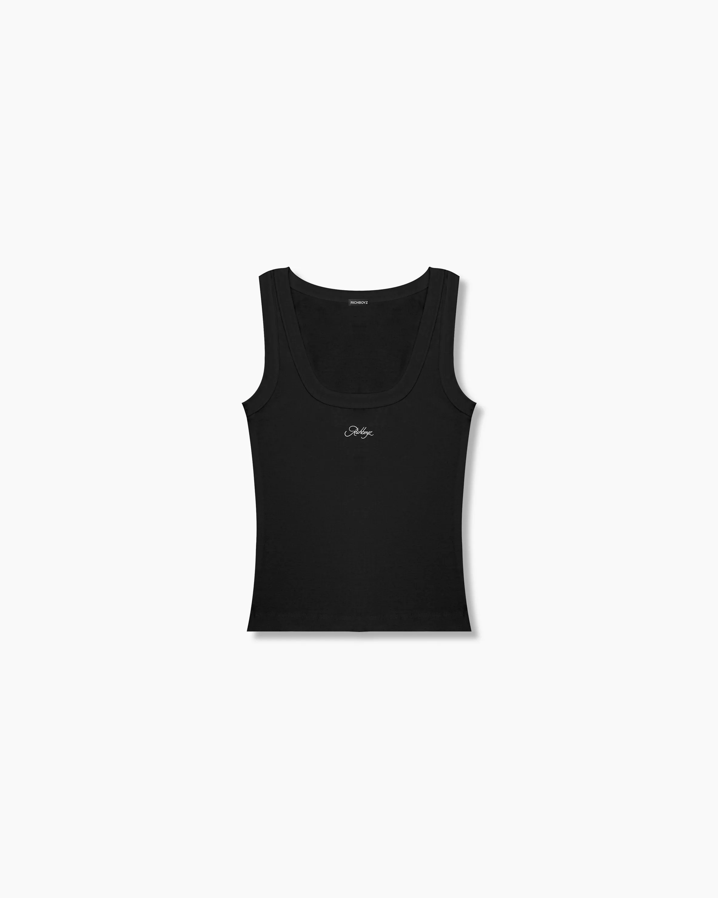 Cotton Rib Tank Top Women - Obsidian