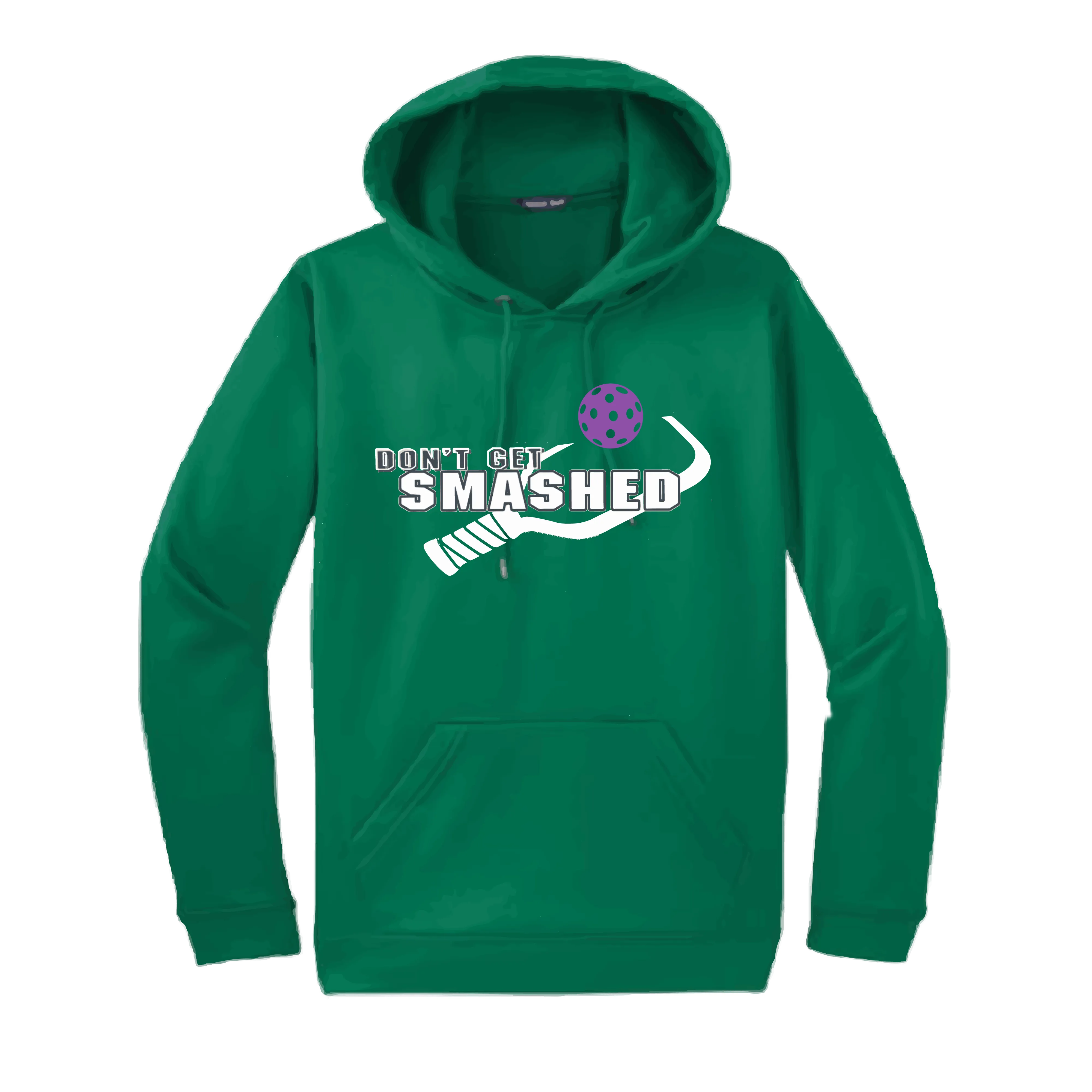 Don't Get Smashed Customizable (Colors Purple White Yellow) | Unisex Hoodie Pickleball Sweatshirt | 50% Cotton 50% Polyester