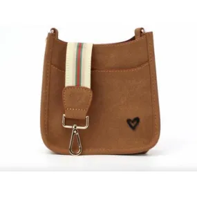 Elm Mini Vegan Suede Messenger - Brown