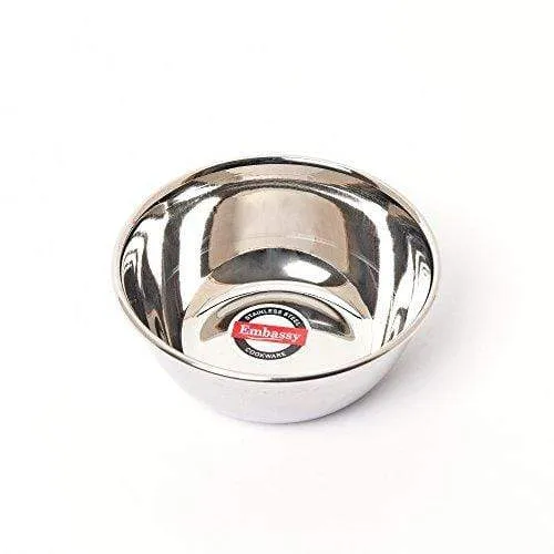 Embassy Deluxe Vati / Dipping Cup, Size 10, 70 ml, 6.7 cms (Pack of 12, Stainless Steel)