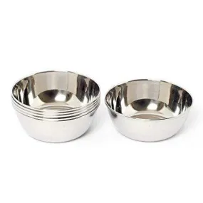 Embassy Dinner Vati 26G / Rice Bowl, Size 5, 350 ml, 11.6 cms (Pack of 6, Stainless Steel)