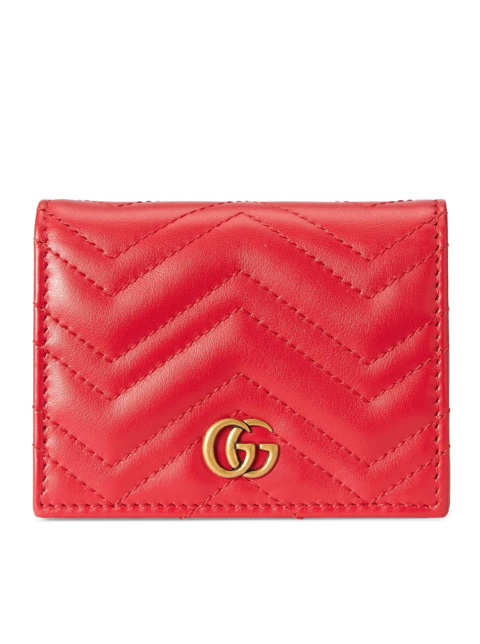 GG MARMONT CARD HOLDER IN MATELASS LEATHER