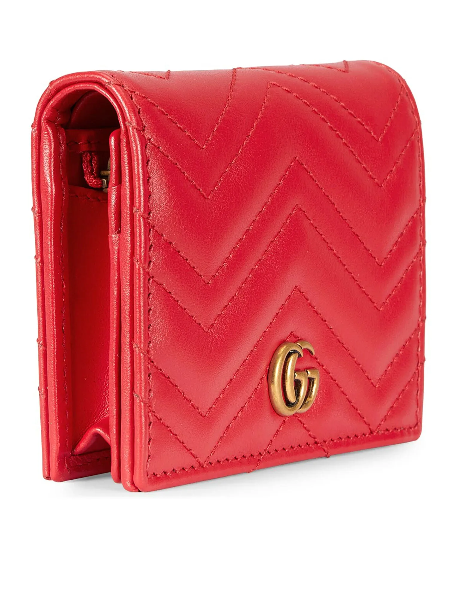 GG MARMONT CARD HOLDER IN MATELASS LEATHER