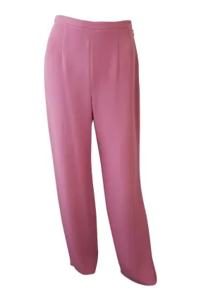 GIORGIO ARMANI Women's Tailored Pink Straight Leg Trousers (38)