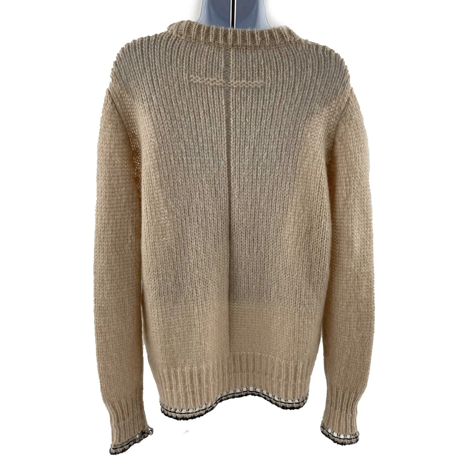 Givenchy - Excellent - Wool Blend Knit Cut-Out Sweater - Pale Pink - XS - Top