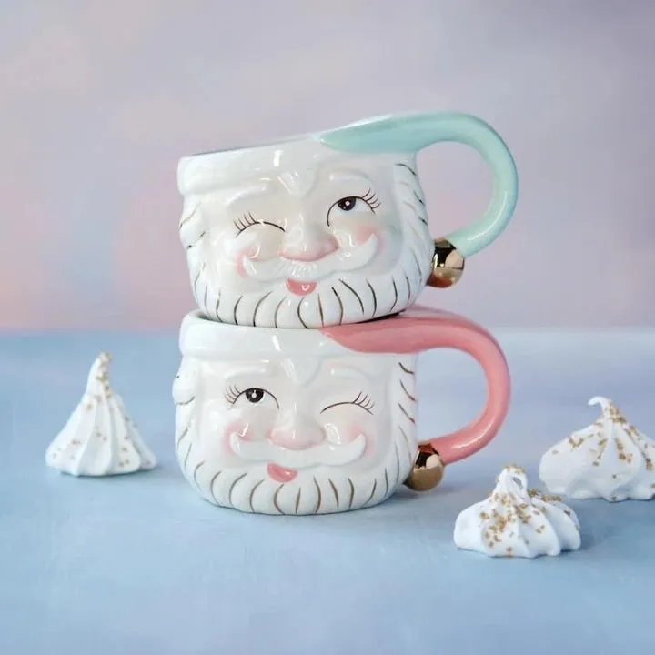 Glitterville Santa Mug - Various Colors