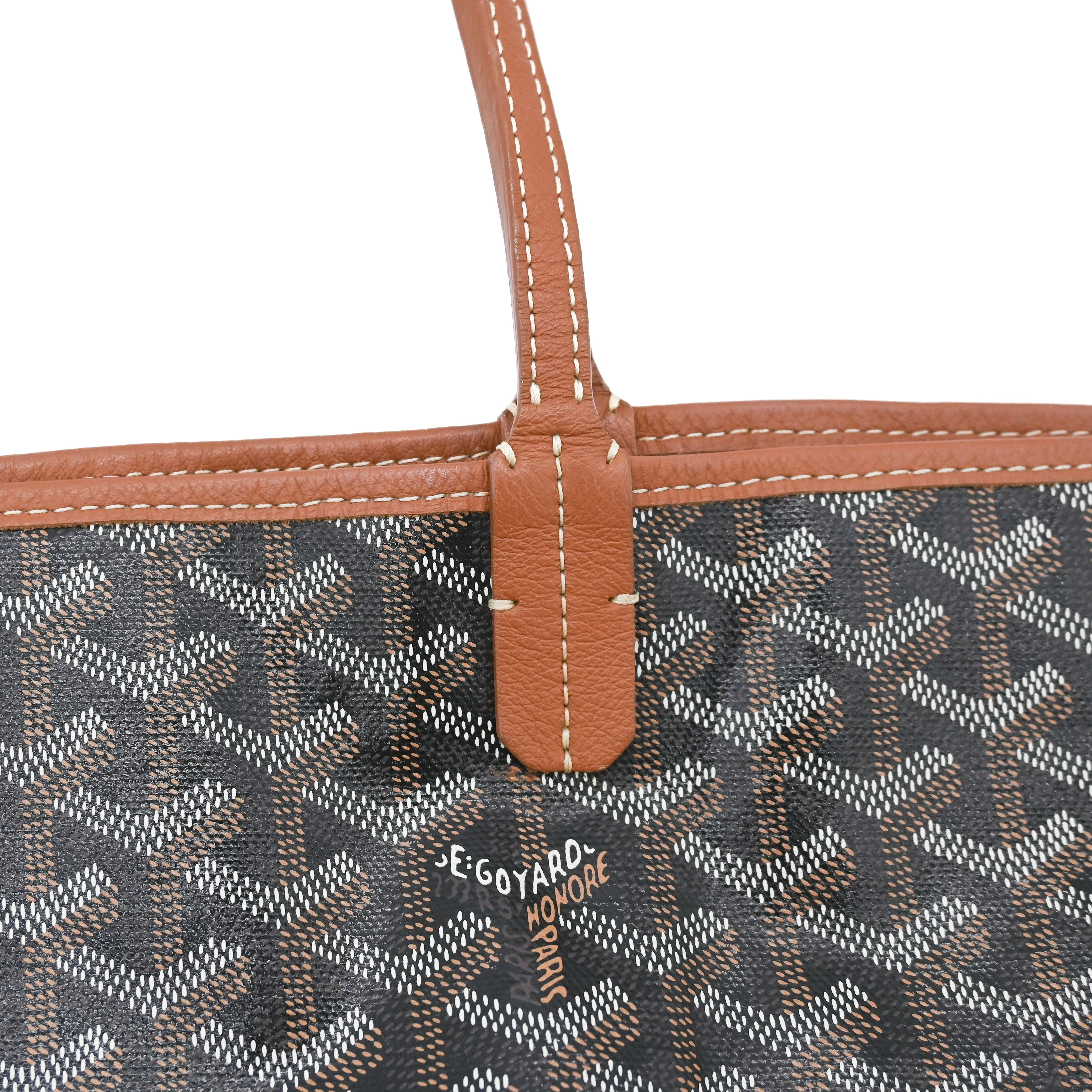 Goyard Saint Louis GM Tote in Black Brown