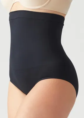 High Waist Smoothing Brief in Black