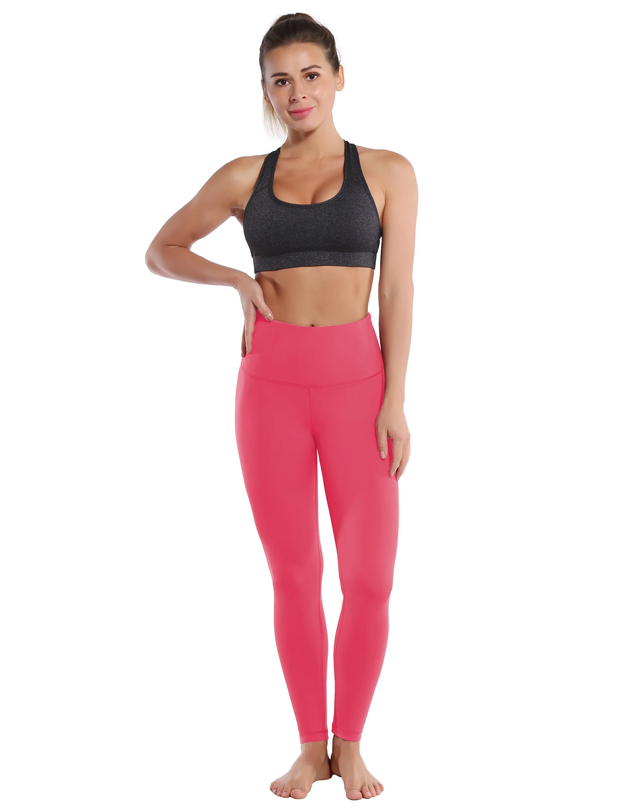 High Waist Yoga Pants rosecoral