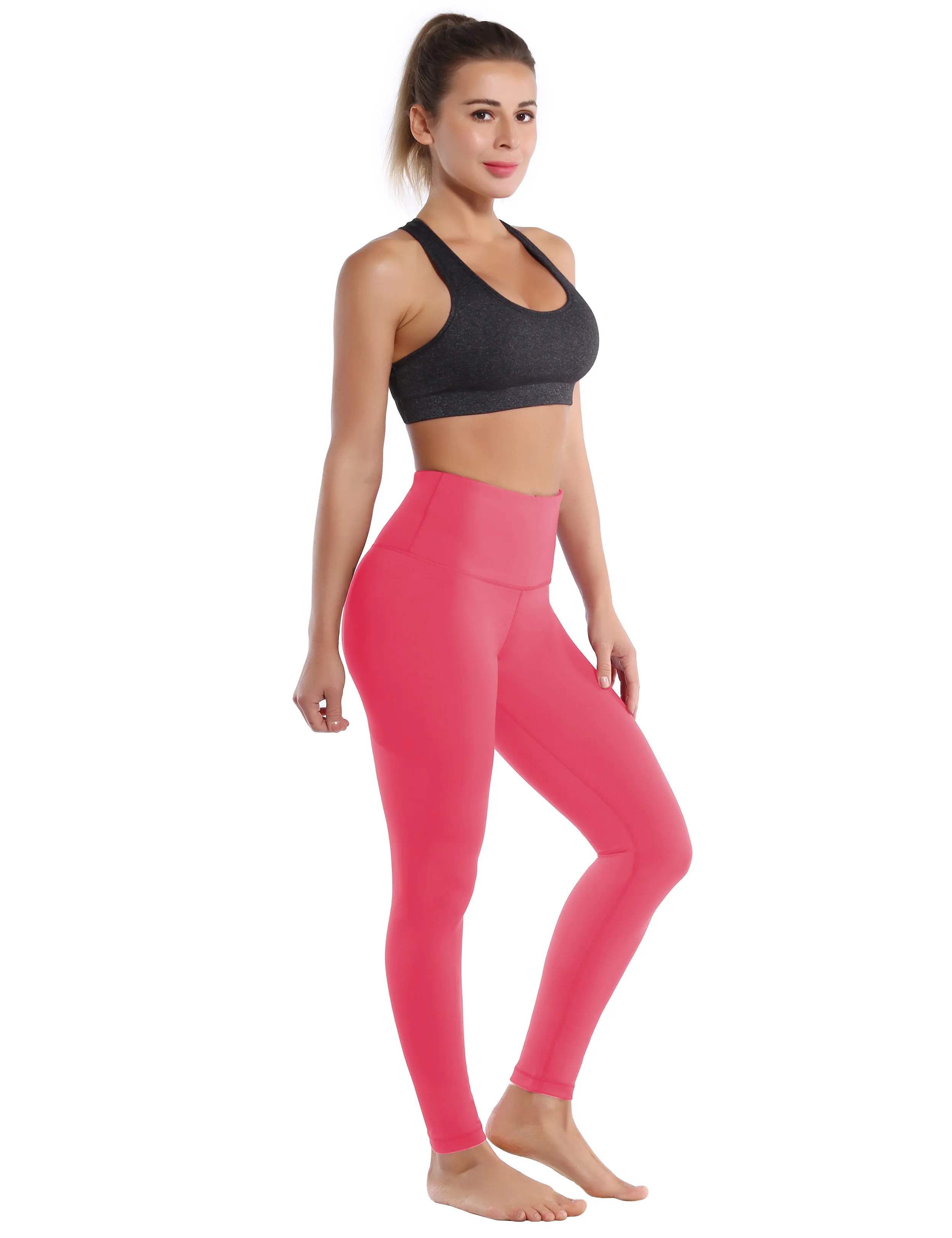 High Waist Yoga Pants rosecoral