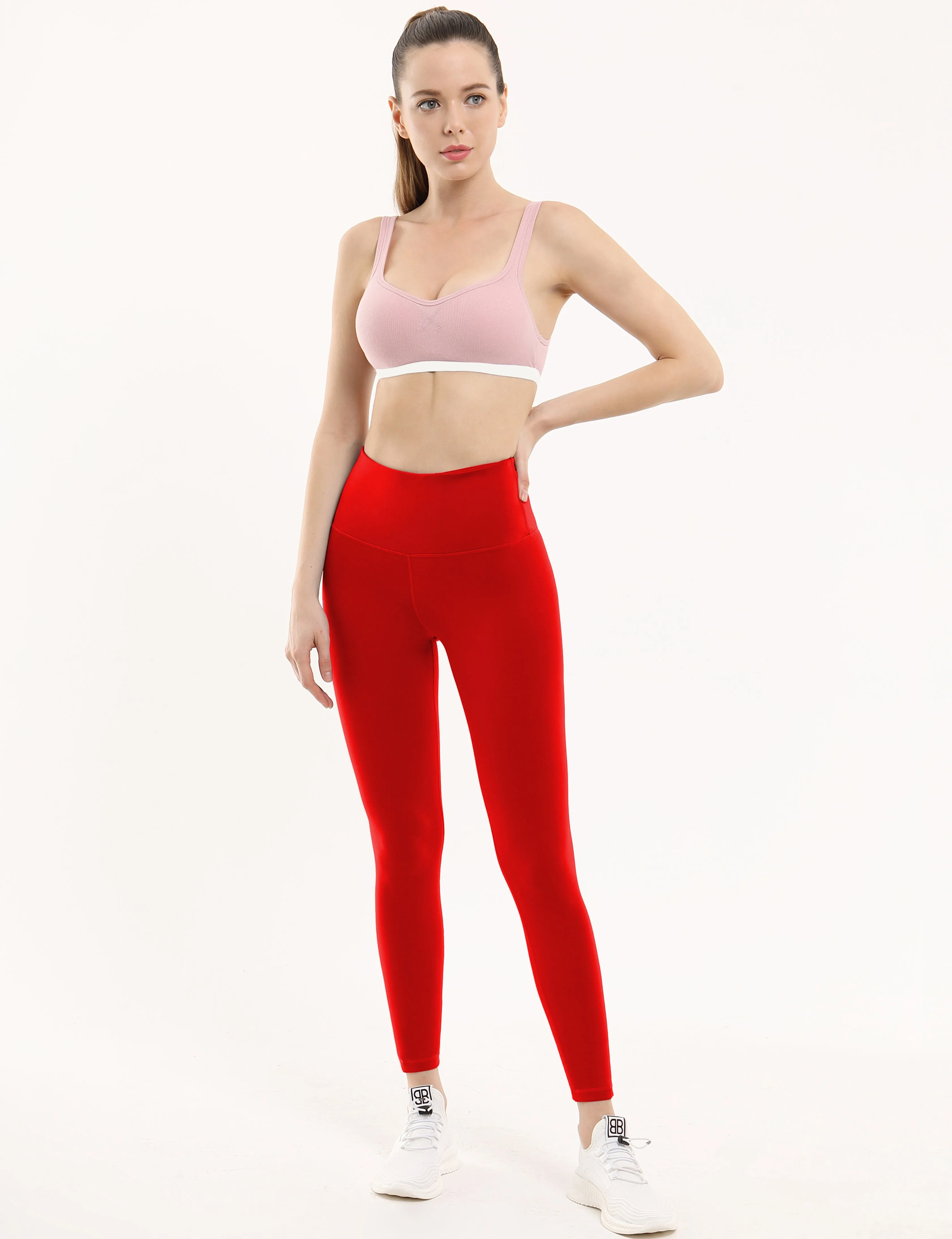 High Waist Yoga Pants scarlet