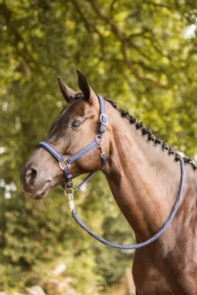 Horze Victoria Halter & Lead- Navy