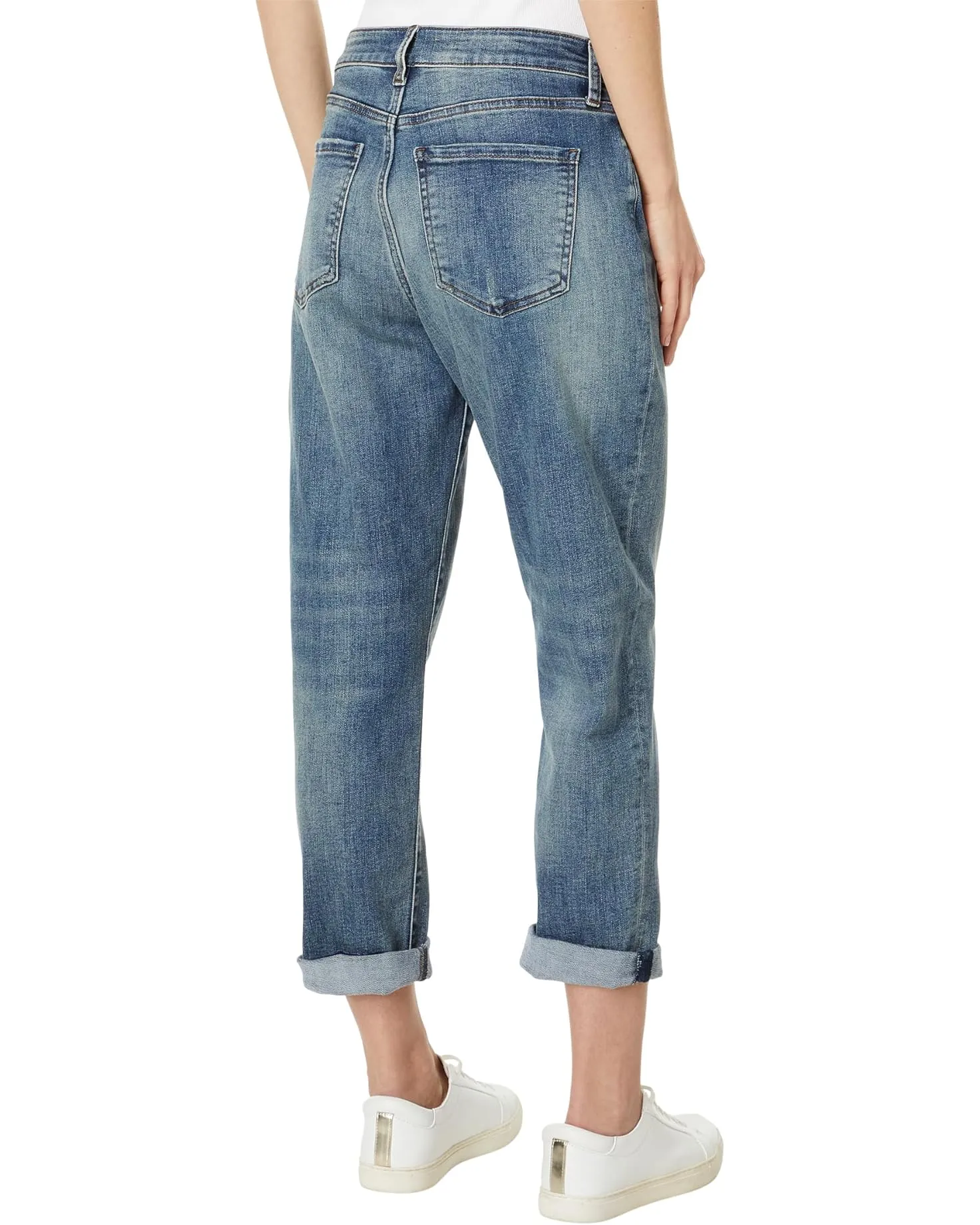 KUT Sienna Baggy Boyfriend Cropped Jean (Shaped Wash)