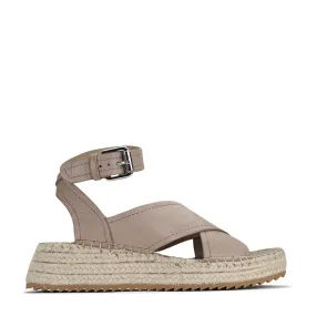 Larax Leather Espadrilles Dusk