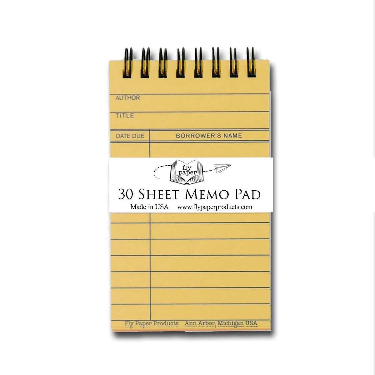 Library Card Memo Pad