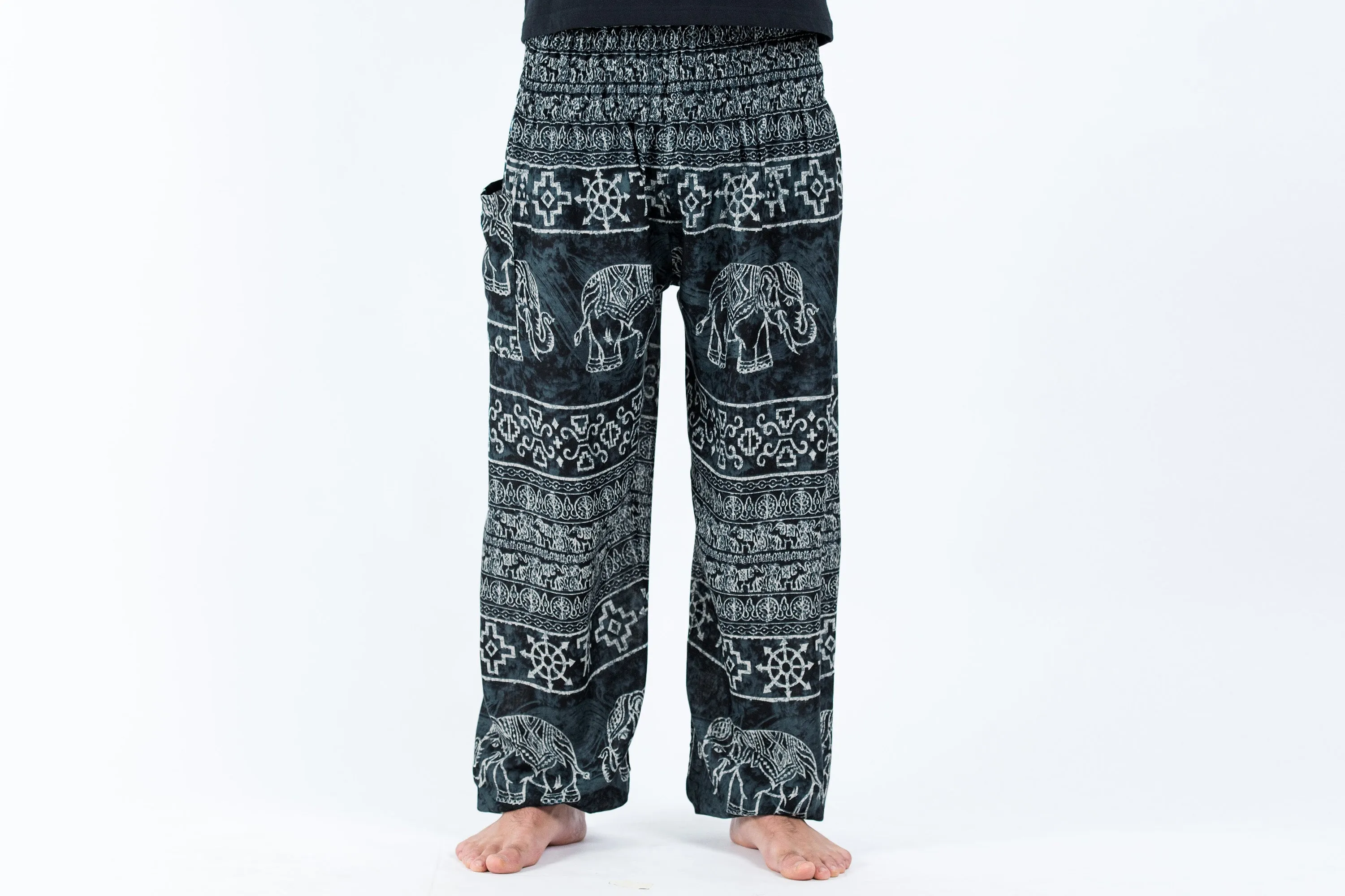 Marble Elephant Men's Elephant Pants in Black