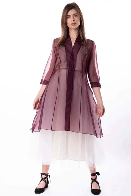 Megan Salmon - M5718 Organza Florence Coat