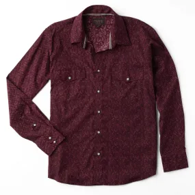 Men's Madison Creek | Bisley Shirt | Burgandy Dot