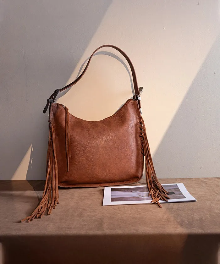 Montana West Fringe Hobo Bag